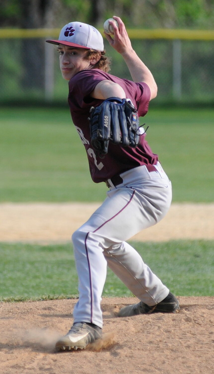 Hurler #3. Wildcats pitcher Logan Park is from the Manor, and closed out the game on the mound for the home team...